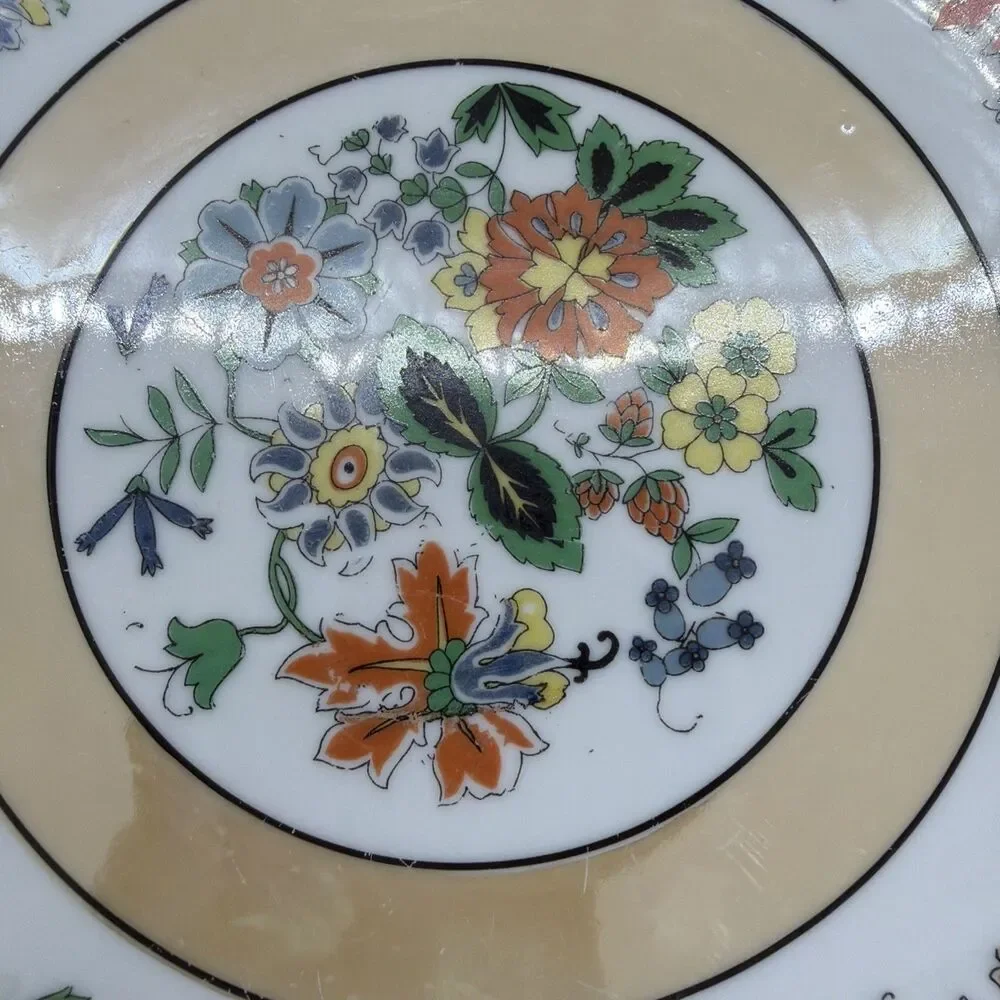 Vintage Bavaria Floral Porcelain Decorative Serving Plate With Handles